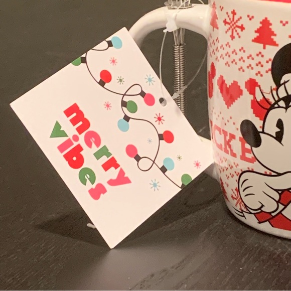 Mickey and Minnie Mouse Christmas Mug and Whisk Set - Picture 5 of 8